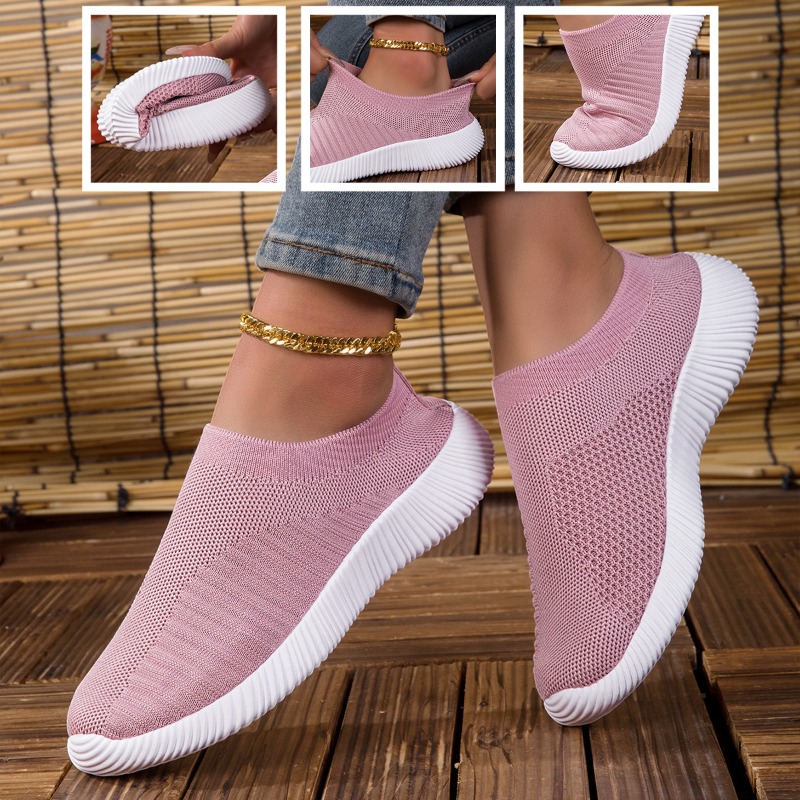 Outdoor Sport Leisure - Women's Sneakers Breathable Knitted Mesh Comfortable