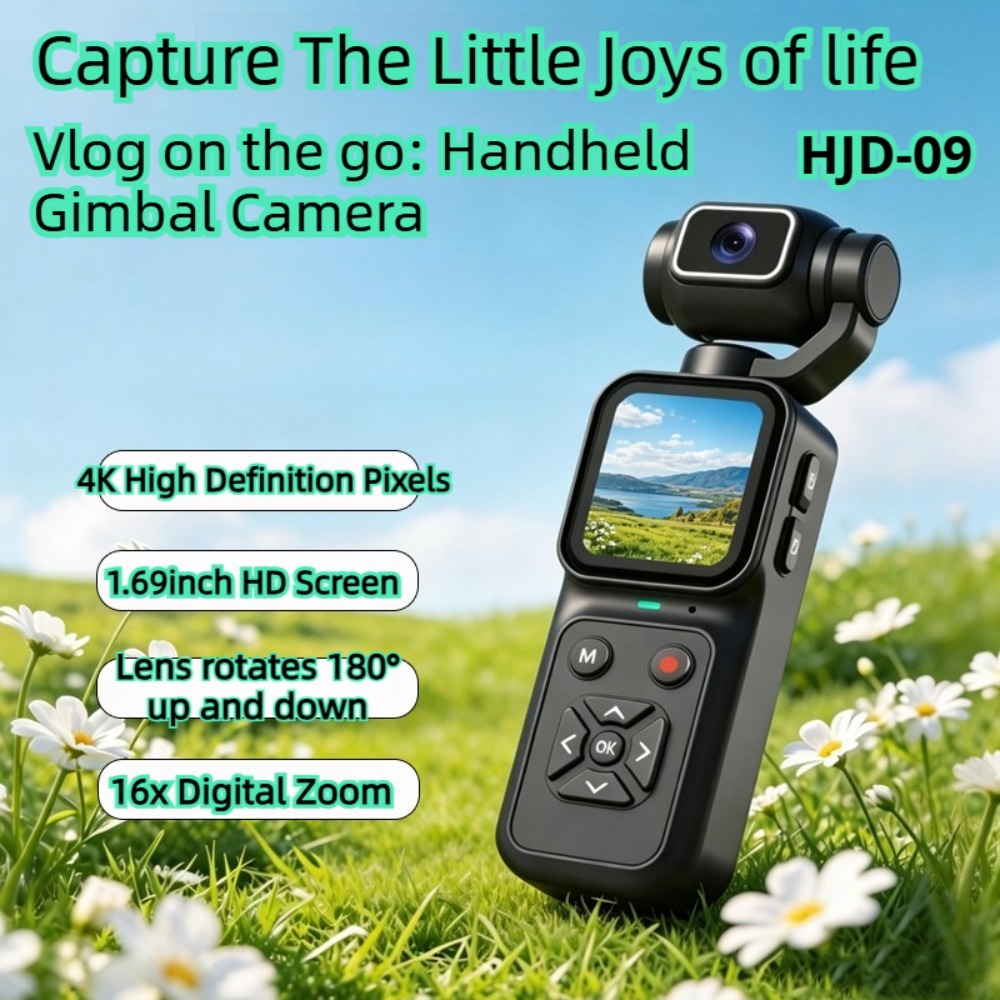 Outdoor Sport Live - HJD-09 4K Vlogging Camera 180° Flip