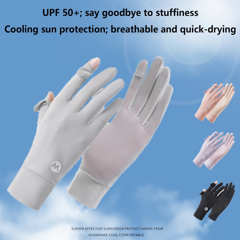 Sunscreen Ice Silk Breathable  - Outdoor Sport Gloves ulasan dan harga