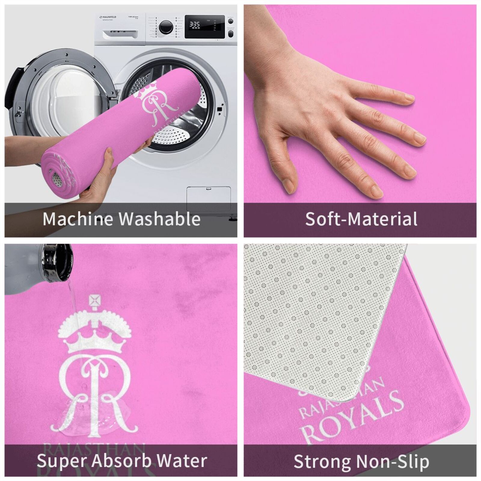 Rajasthan Royals-Pink Carpet M - Outdoor Sport Flooring ulasan dan harga