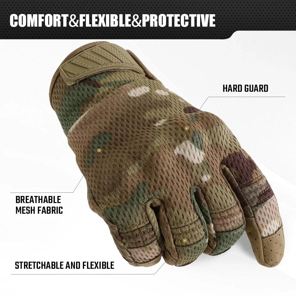 Camo Touch Screen Tactical Glo - Outdoor Sport Gloves ulasan dan harga