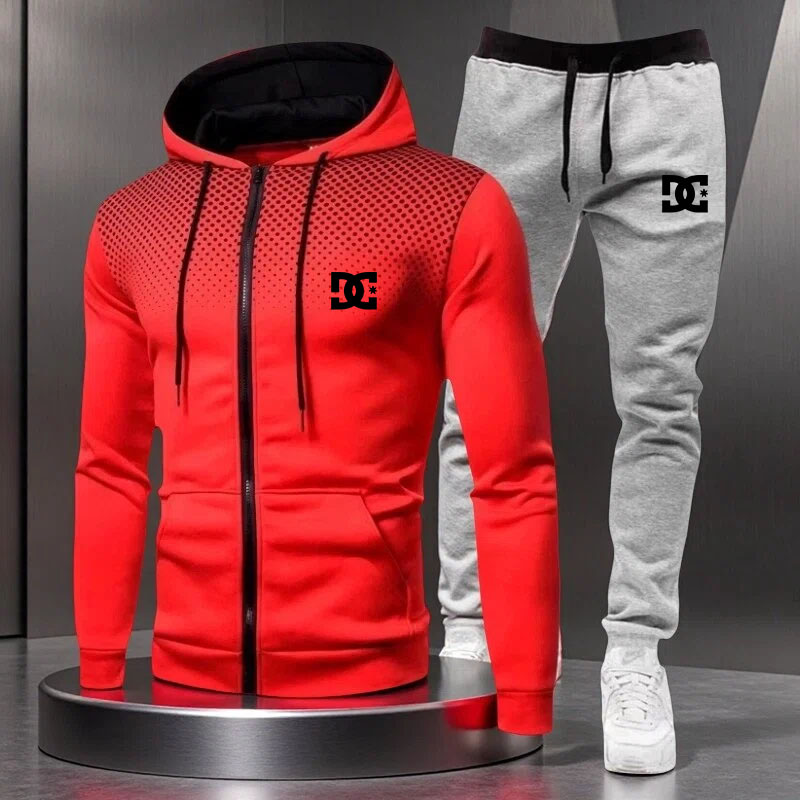Men's Hooded Tracksuit Casual  - Outdoor Sport Is ulasan dan harga