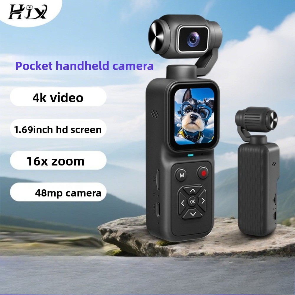 HJD-09 4K Vlogging Camera 180° - Outdoor Sport Live ulasan dan harga